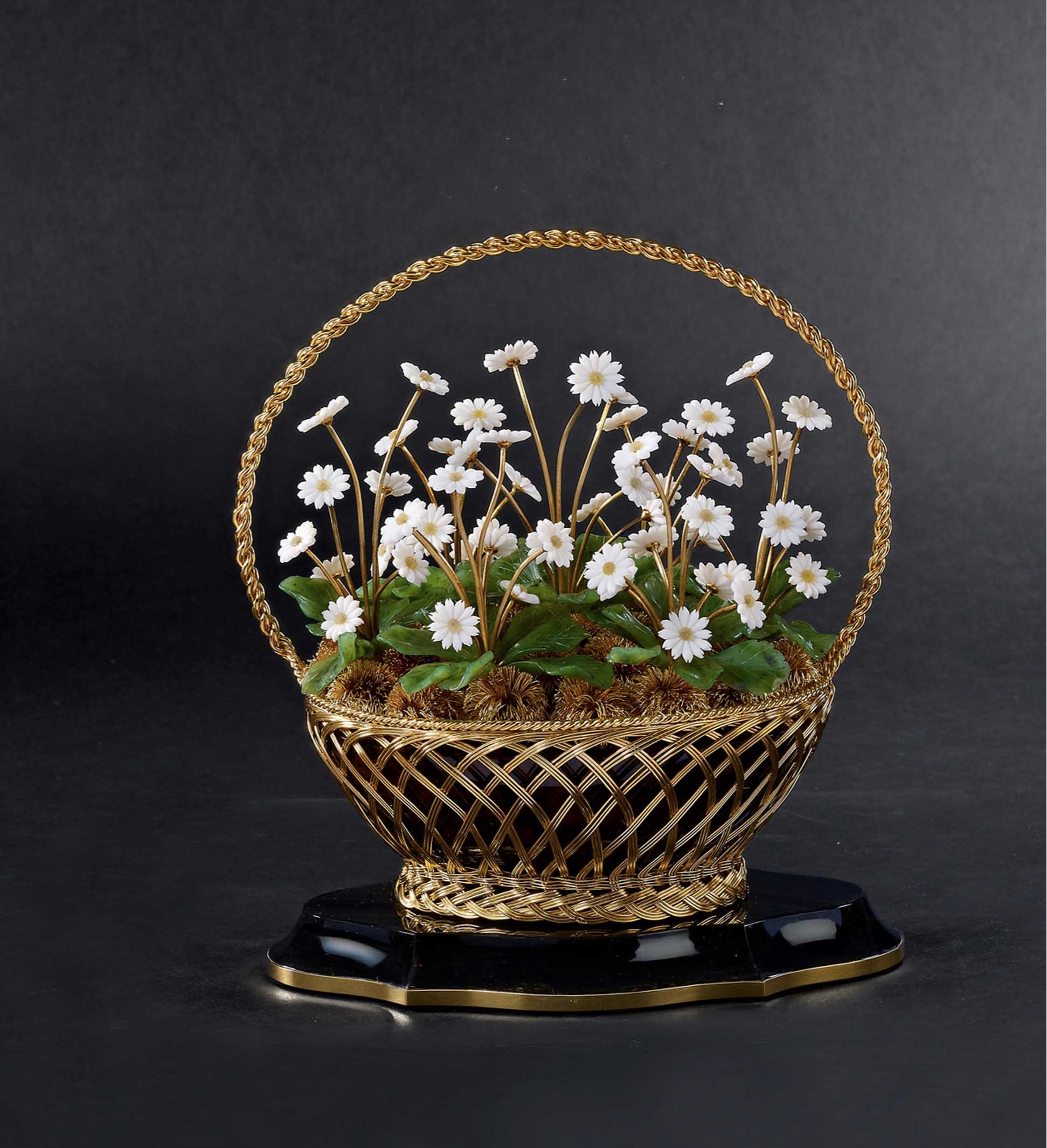 Basket with Daisies